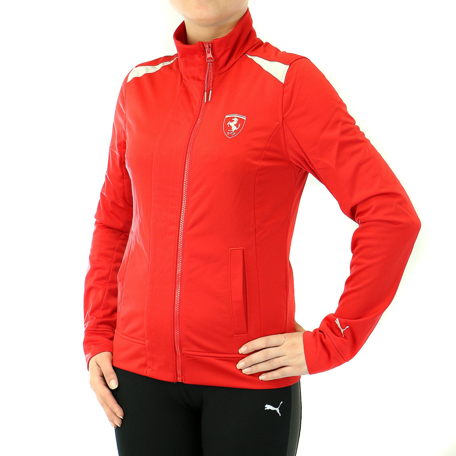 Puma Ferrari Track Jacket Black Womens