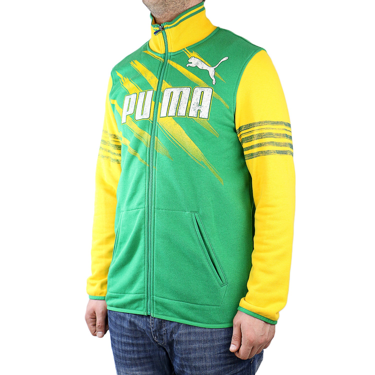 Puma Kicker Track Jacket Brazil Amazon Team yellow Mens