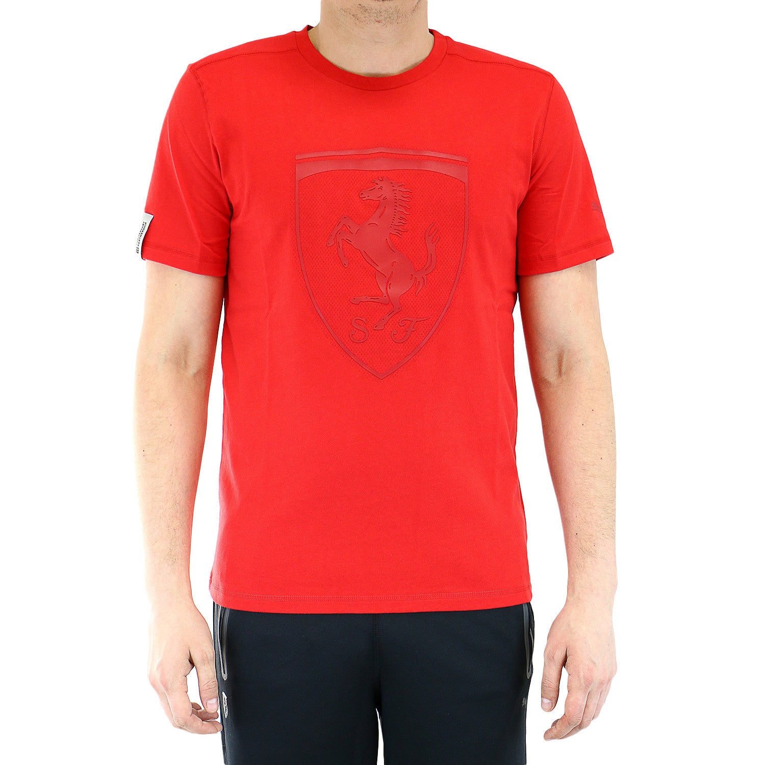 Puma Ferrari Fashion T Shirt Fan Tee Black Mens