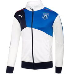 Puma FIGC Italia Stadium Walk-Out Track Jacket - White/Team Power Blue - Mens