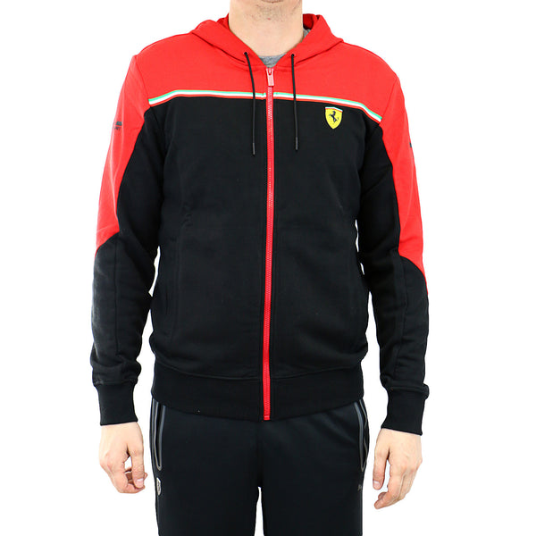 Puma Scuderia Ferrari Hooded Sweat Jacket - Black - Mens