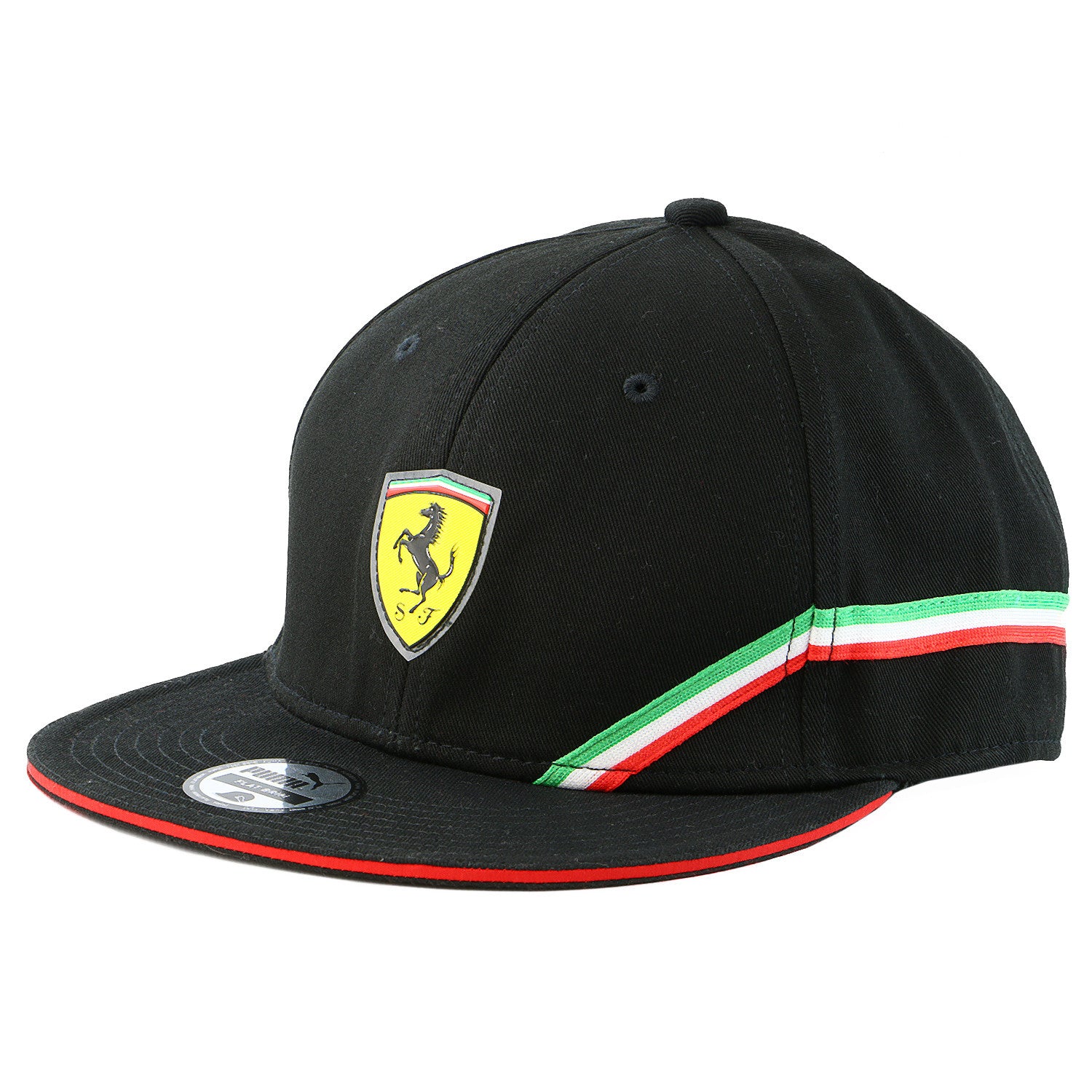 Puma Ferrari SF Trucker Adjustable Hat Black Mens Shoplifestyle