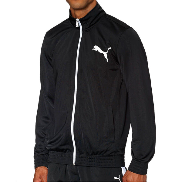 Puma  Contrast Front-Zip Track Jacket  - Navy/White - Mens
