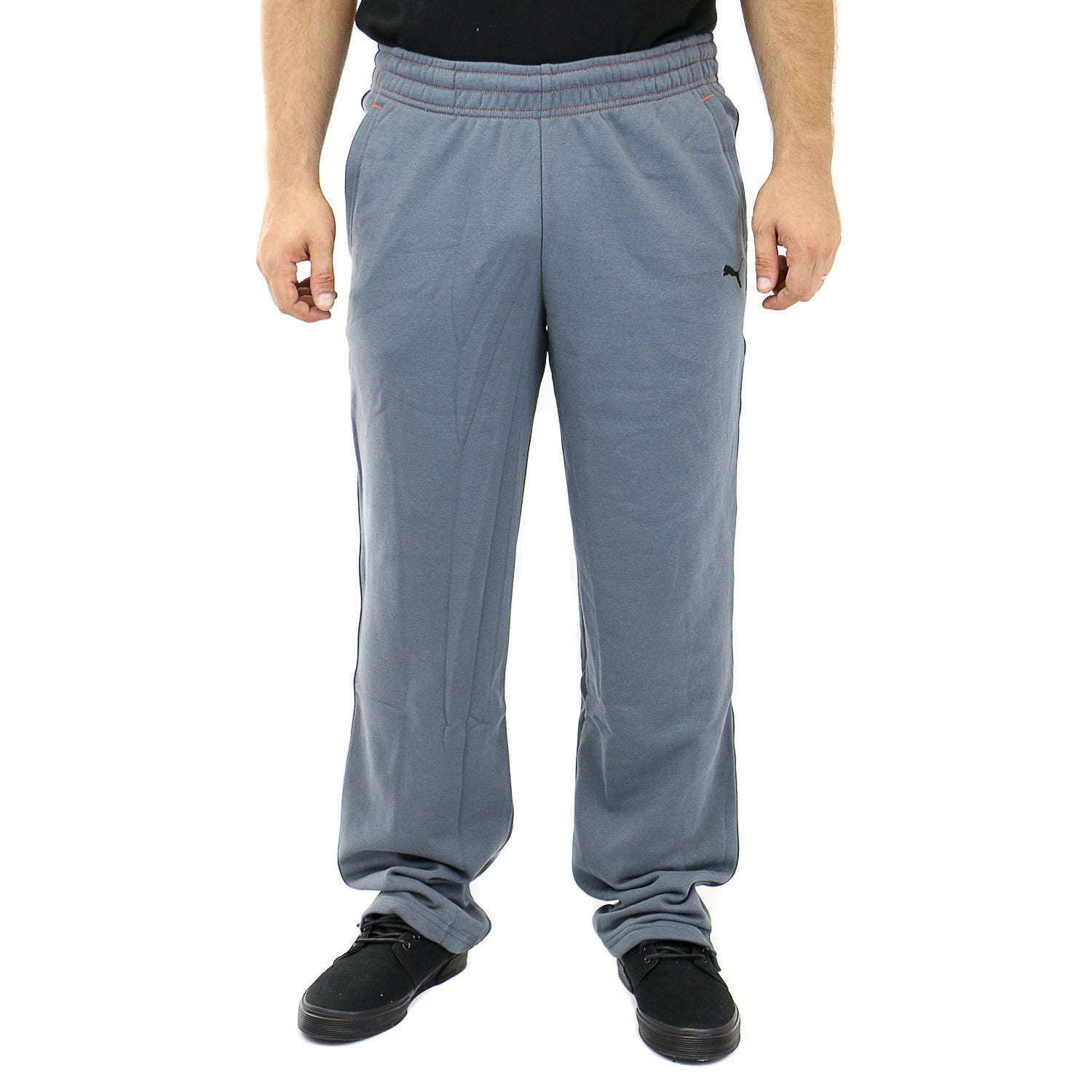 Puma Open Sweat Pants open sweatpants Black Mens Shoplifestyle