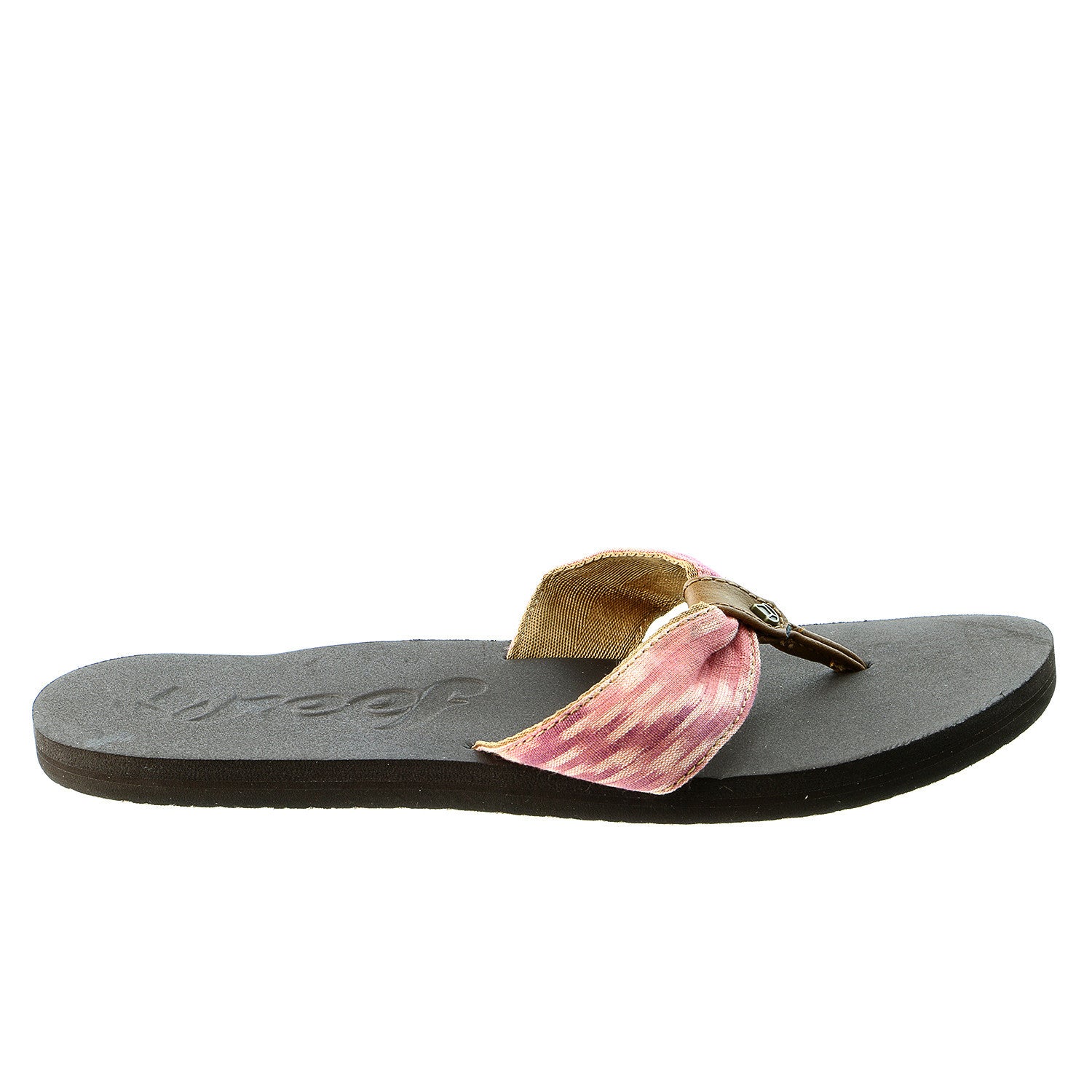 Pink brand shop flip flops