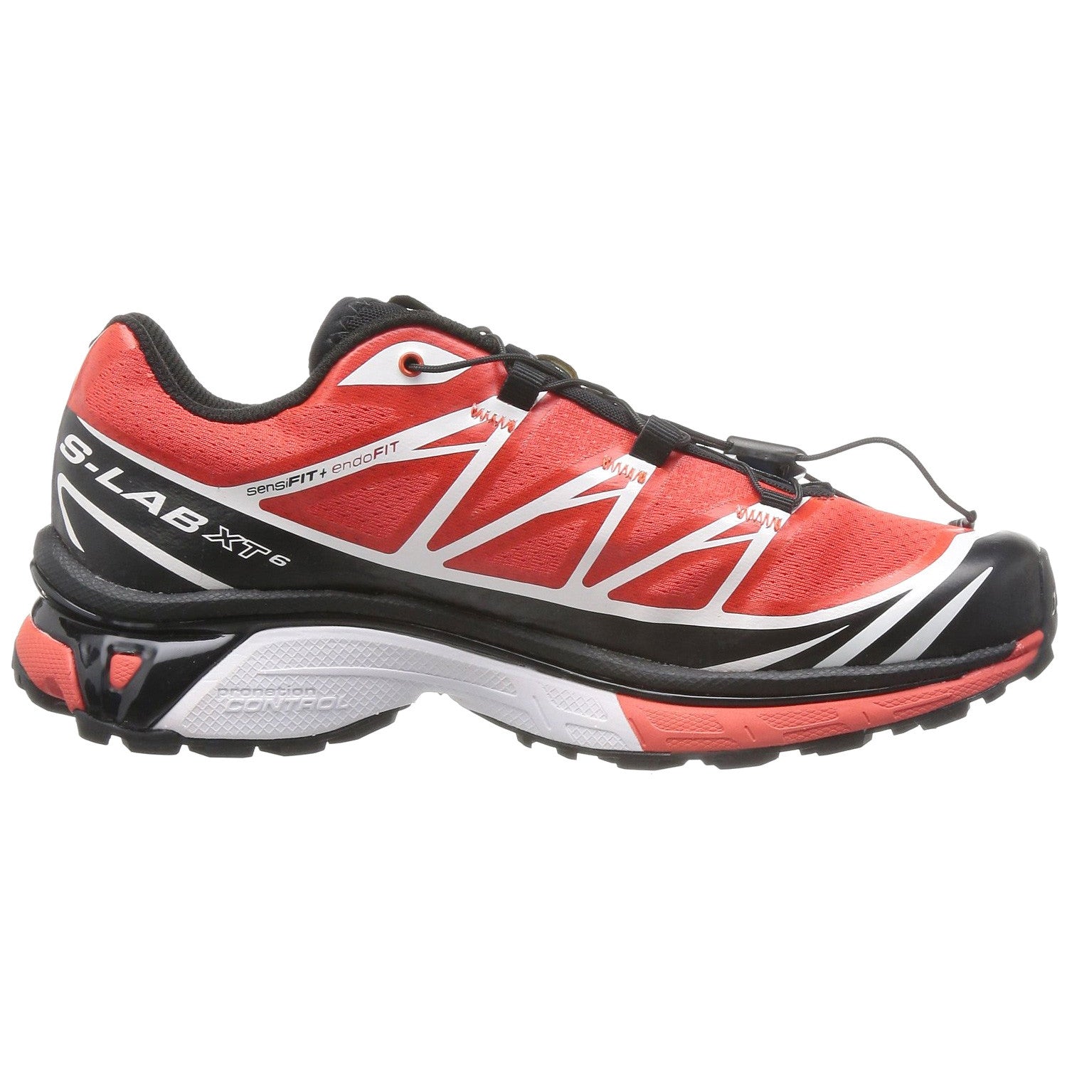 Salomon S-Lab Xt 6 Softground Running Shoes - Black/White/Racing Red - Mens