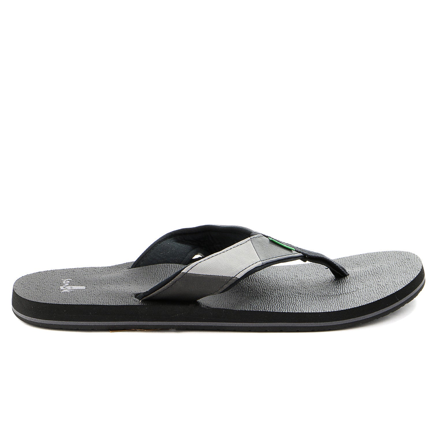 Sanuk Block Party Flip Flop Black Charcoal Mens Shoplifestyle