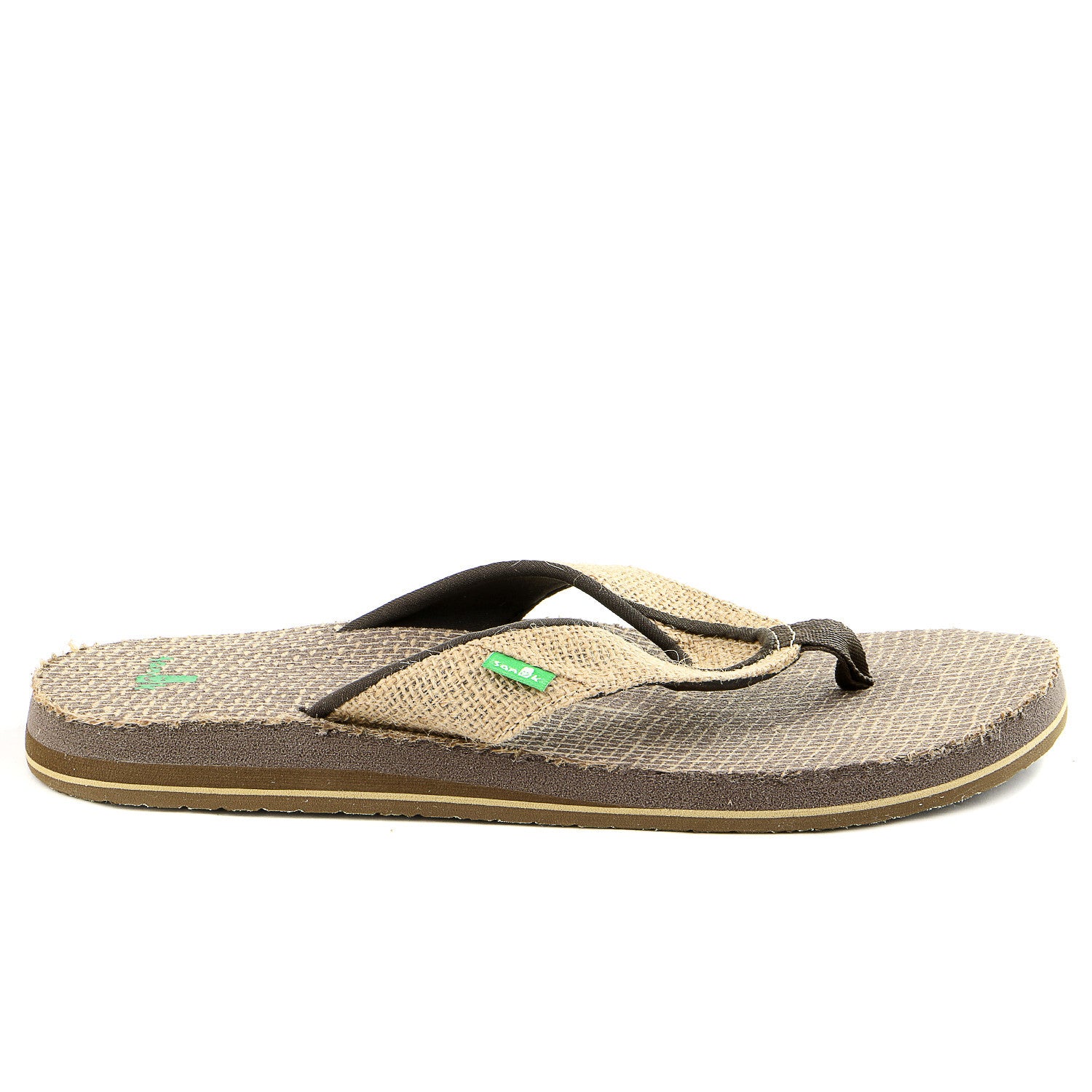 Sanuk Beer Cozy Double Jute Flip Flop - Black - Mens - Shoplifestyle