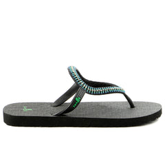 Sanuk Sanuk Sandals Size 7-8 Ibiza Monaco Thong Sandal Black