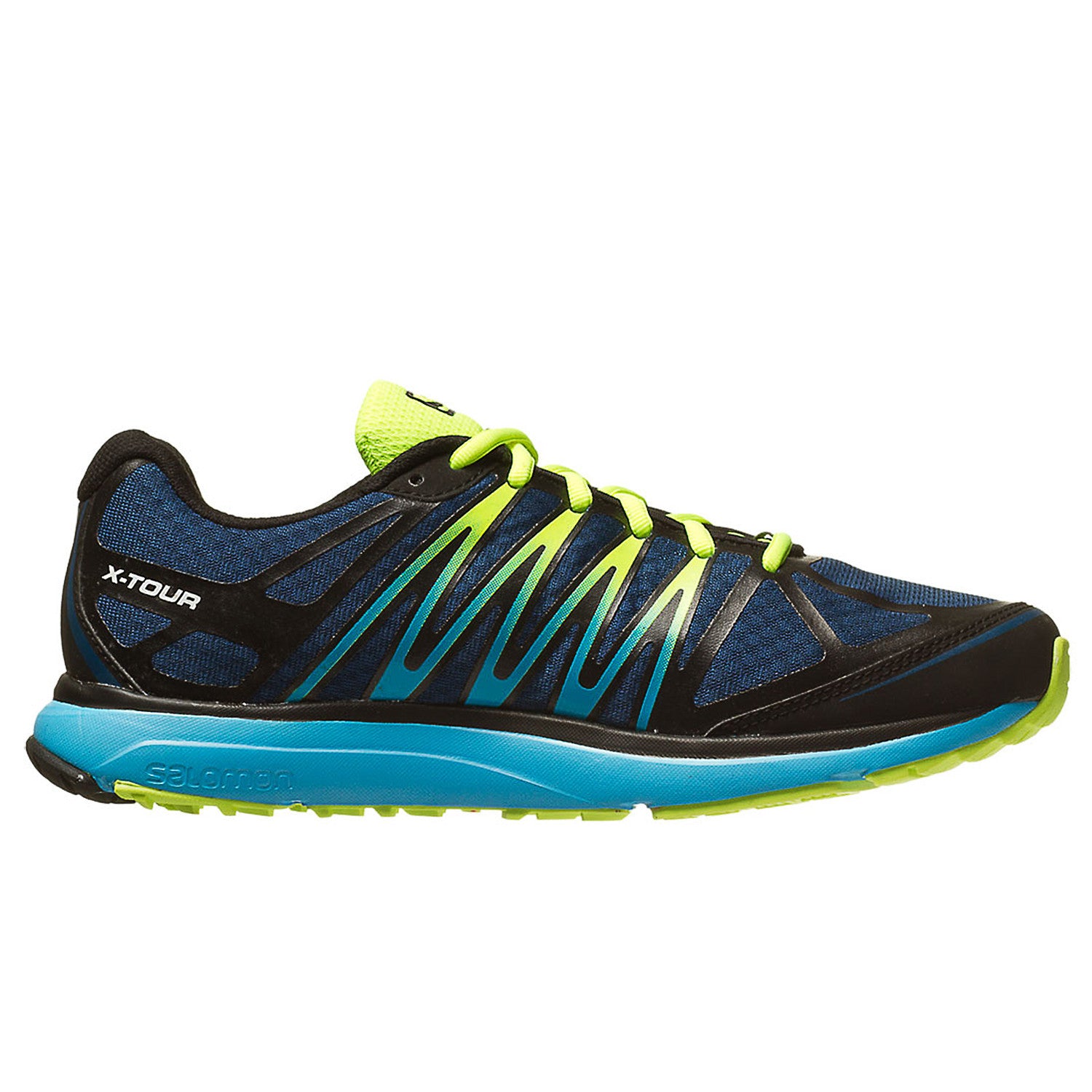 Salomon X Tour Trail Running Shoe Blue Black Mens Shoplifestyle