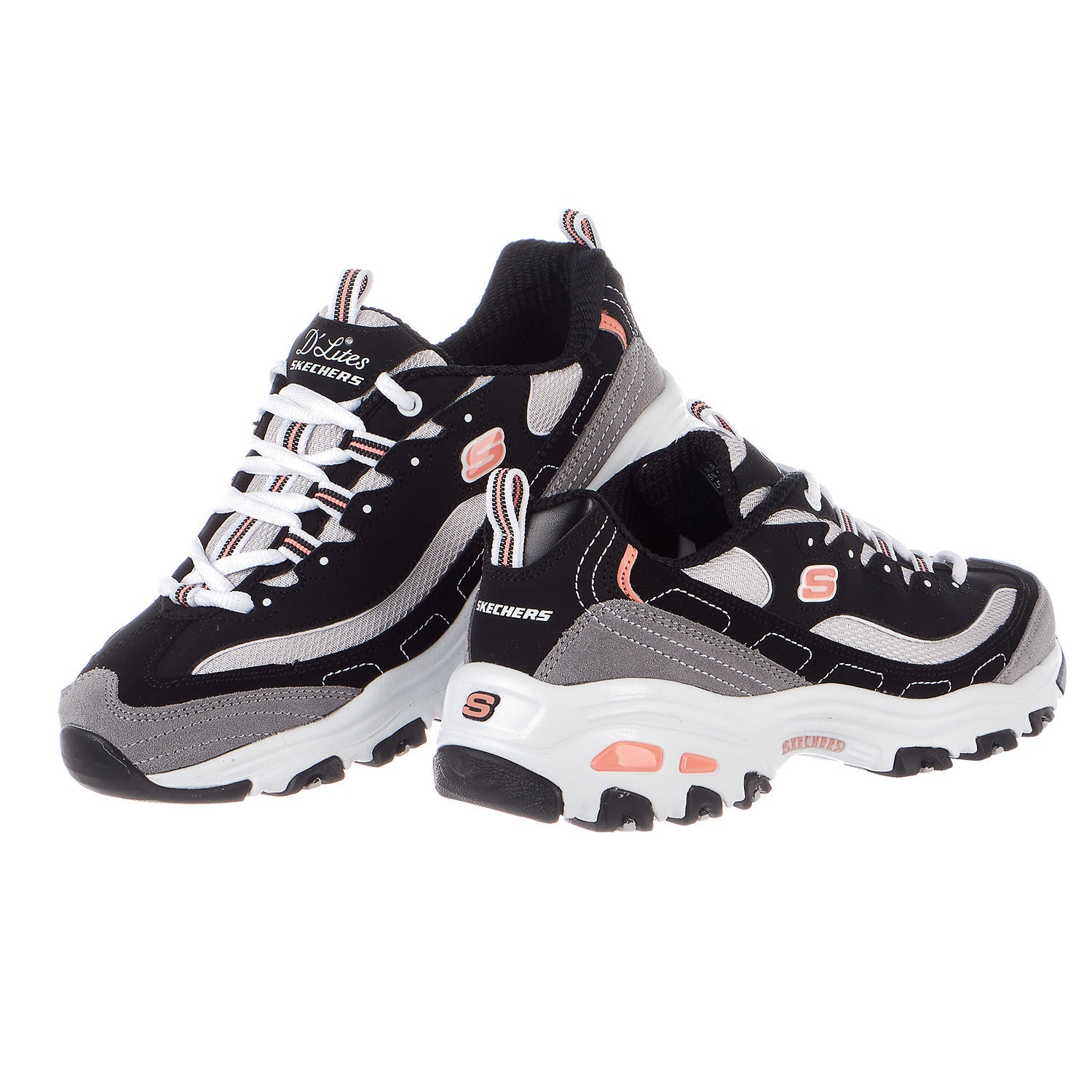 S Sport by Skechers Womens Size 11 Black & White Memory Foam Sneakers USED
