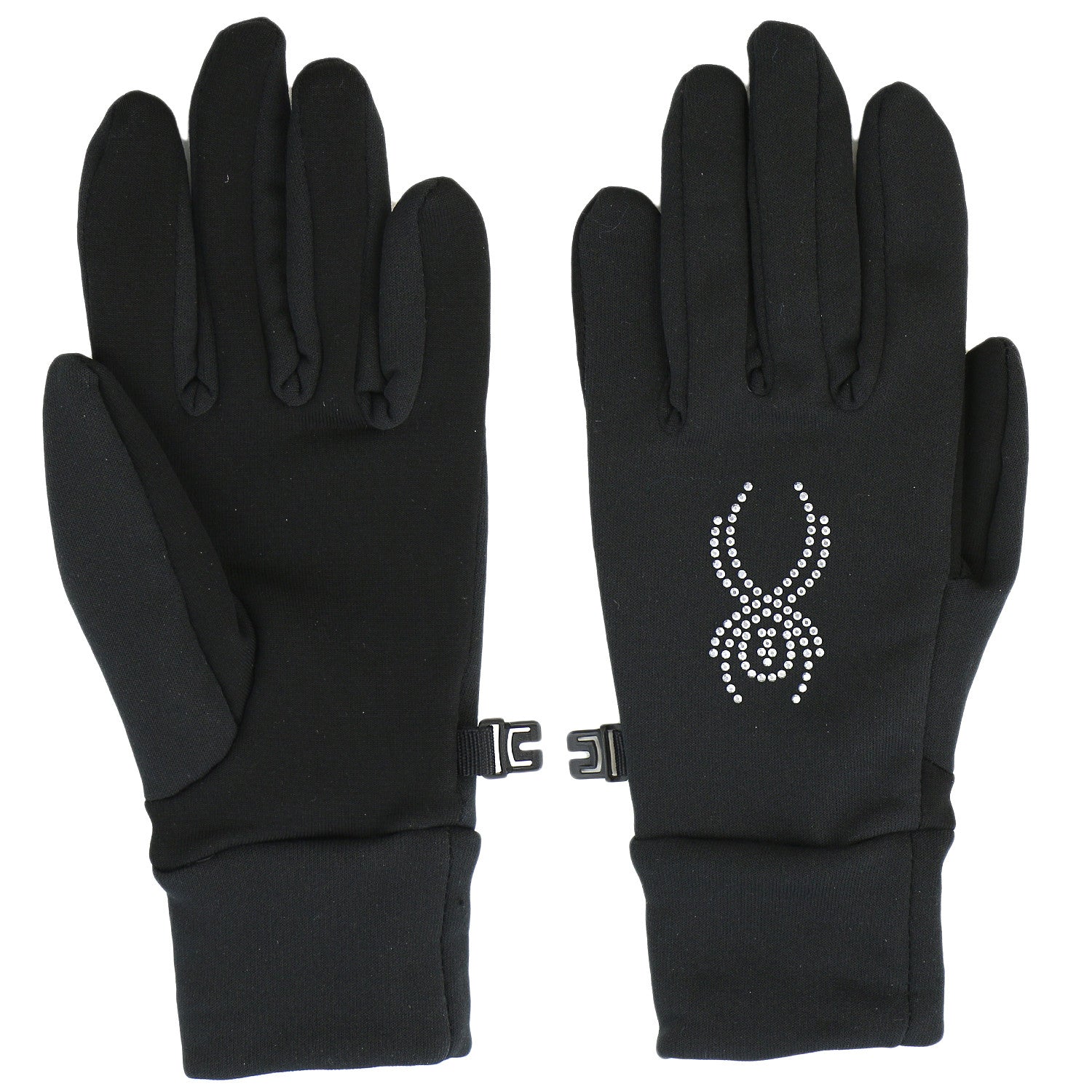 spyder handschuhe Spyder Stretch Fleece Conduct Glove - Black/Silver - Womens