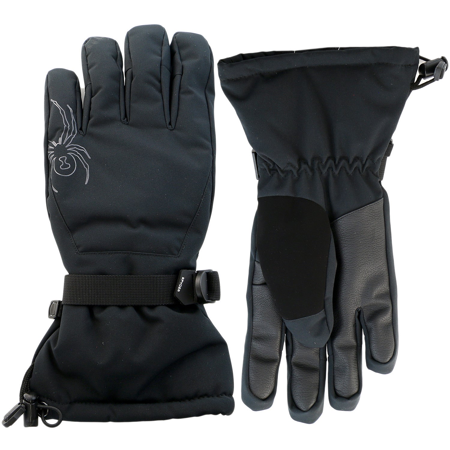 Spyder Essential Ski Glove Black Black Mens Shoplifestyle