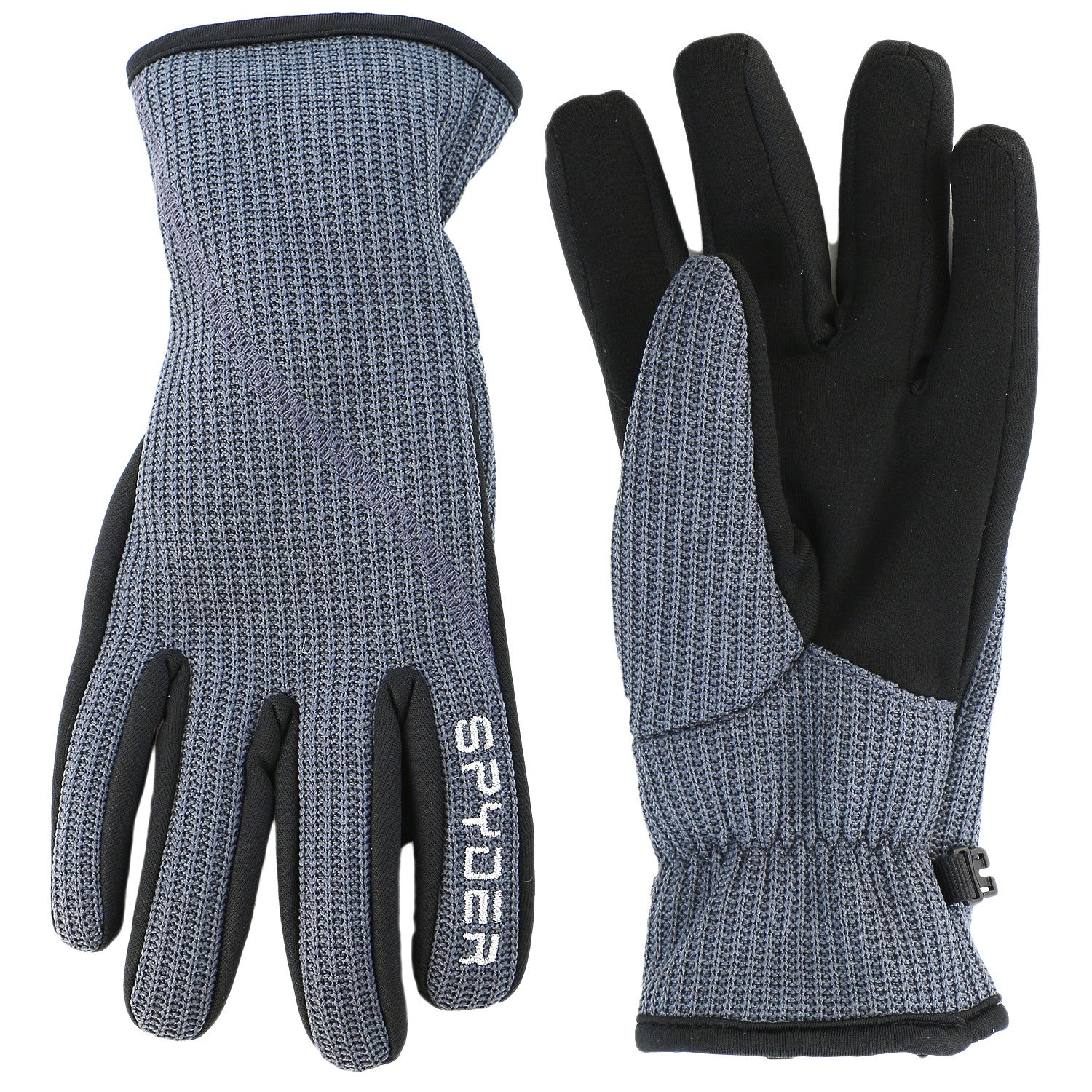 Spyder Core Sweater Conduct Gloves Black Silver Mens