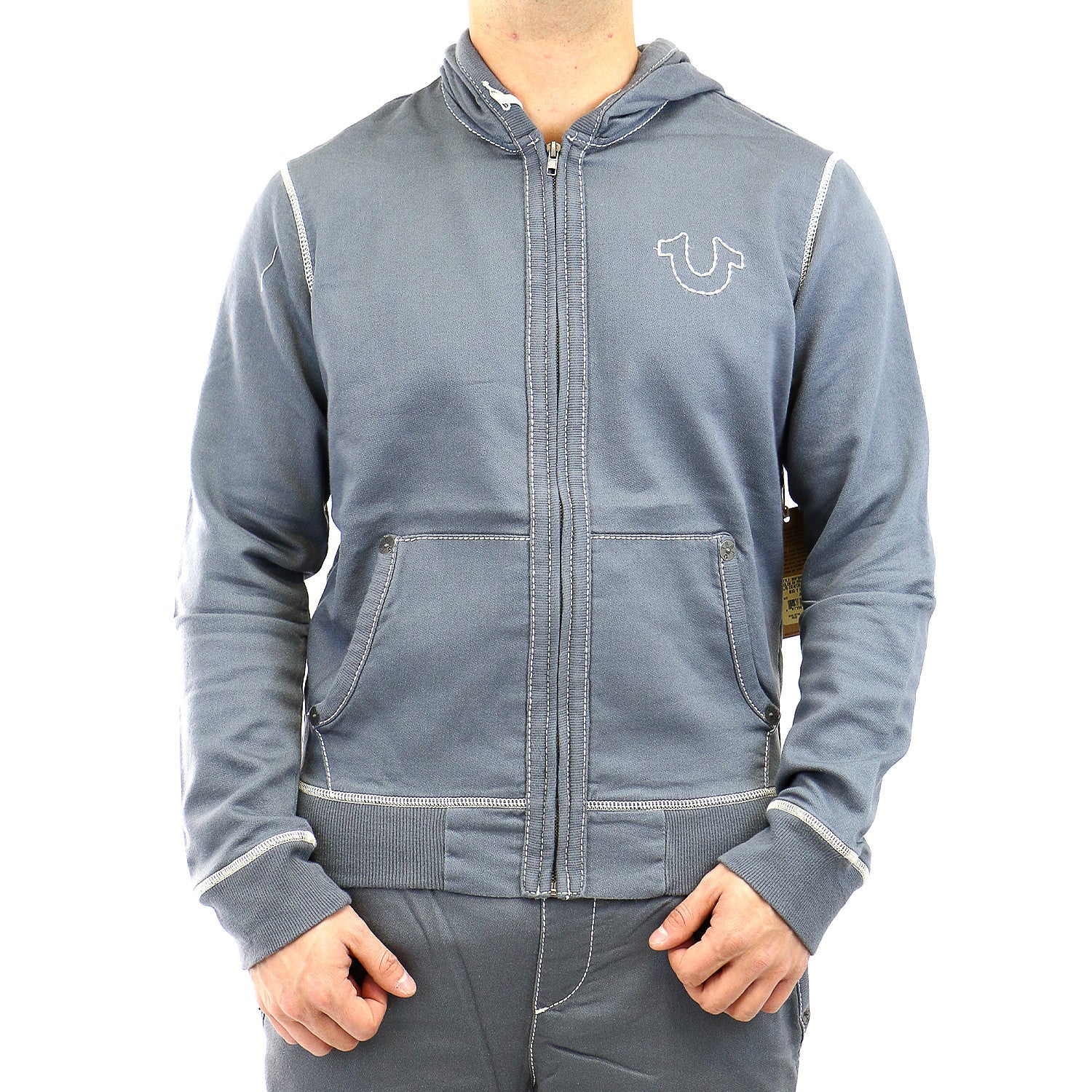 Grey true religion sales jacket