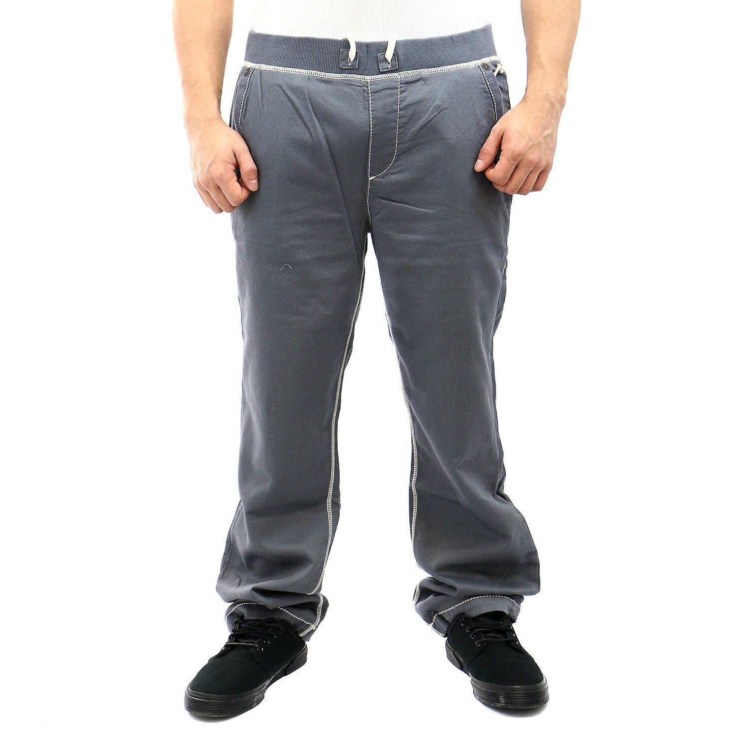 True Religion Contrast Wide Leg Sweatpants Pavement Mens